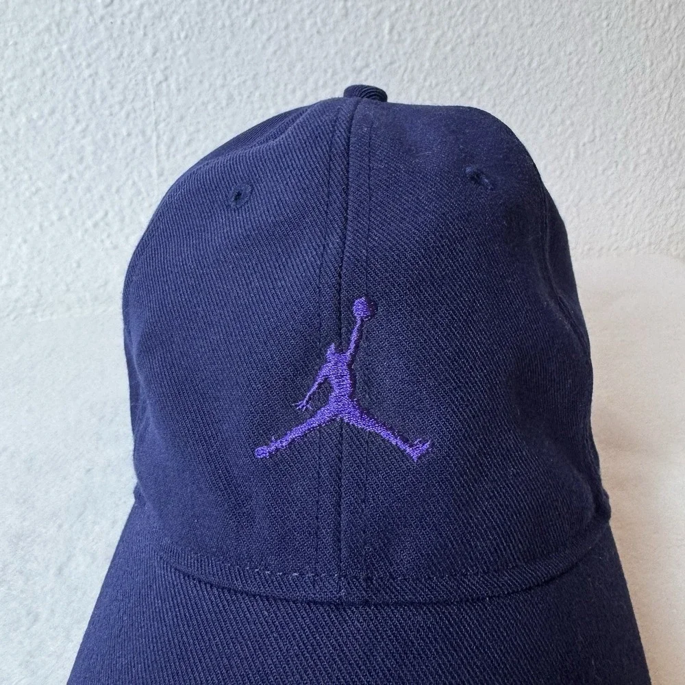 Nike Air Jordan Unstructured Curved Bill Club‎ Hat Cap Strapback Blue Purple
